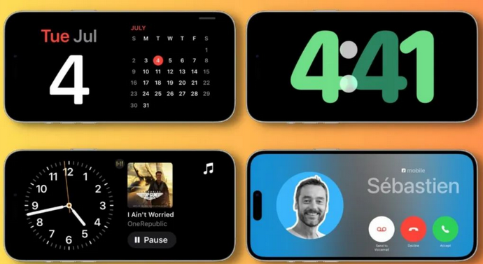三山苹果手机维修分享iOS17横屏充电待机显示有什么好处 