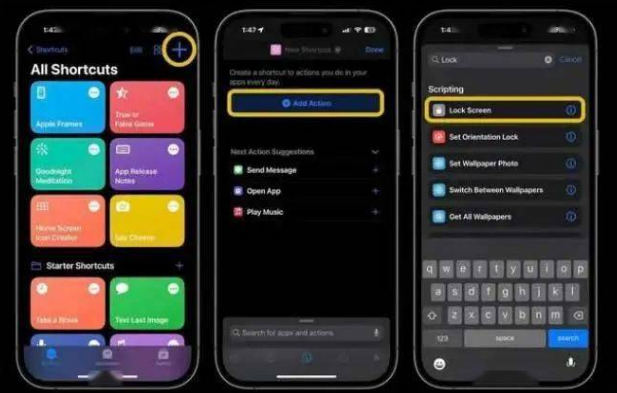三山苹果14锁屏维修店分享iPhone14升级iOS16.4后如何创建锁屏快捷方式 