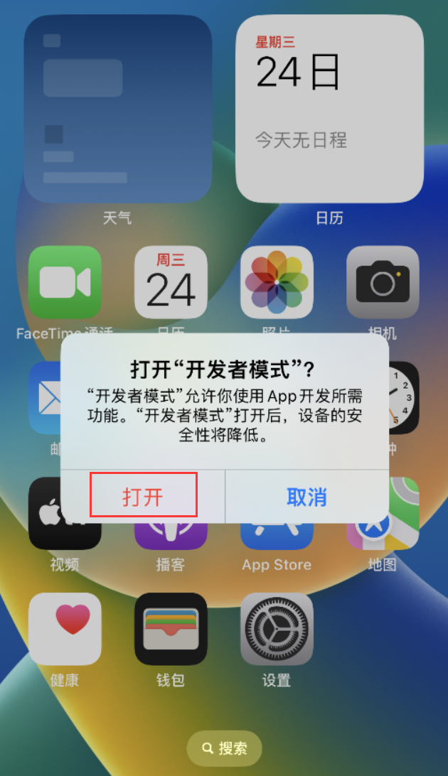 三山苹果手机维修分享如何打开开发者模式 